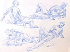 Life Modeling Short Poses Examples of works from life modeling gesture and short poses ranging of less than 20 minutes each for 2D traditional...